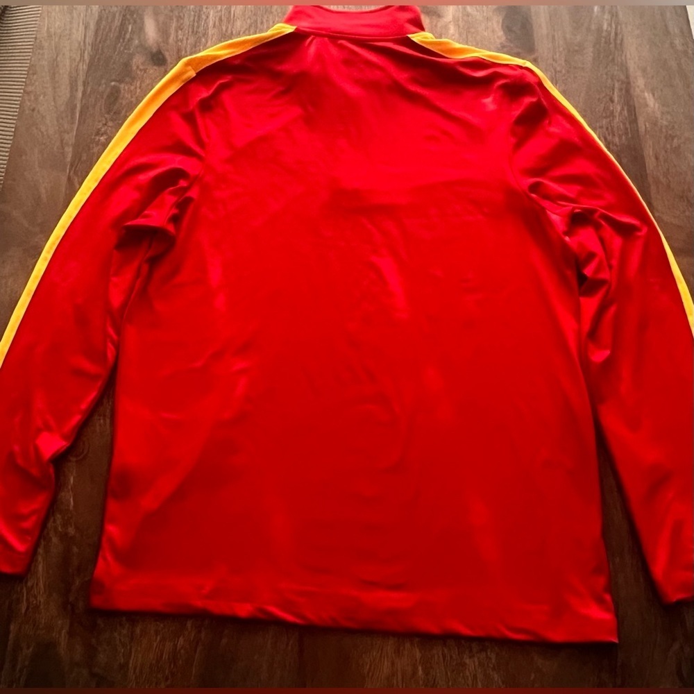 NWT NFL TEAM APPAREL Kansas City Chiefs Knit 1/4 Zip Pullover Jacket Size Medium - Picture 2 of 10